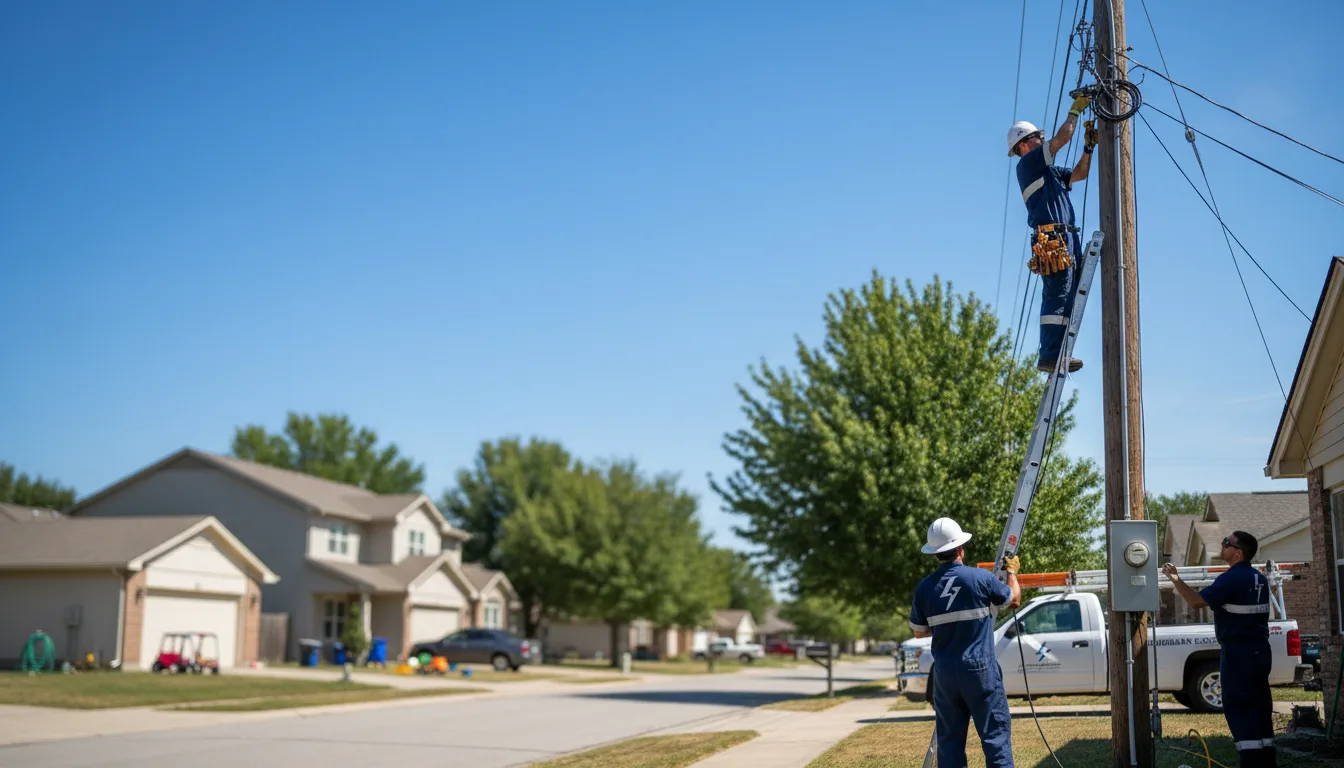 Residential electrician providing installation services in Pontiac, IL